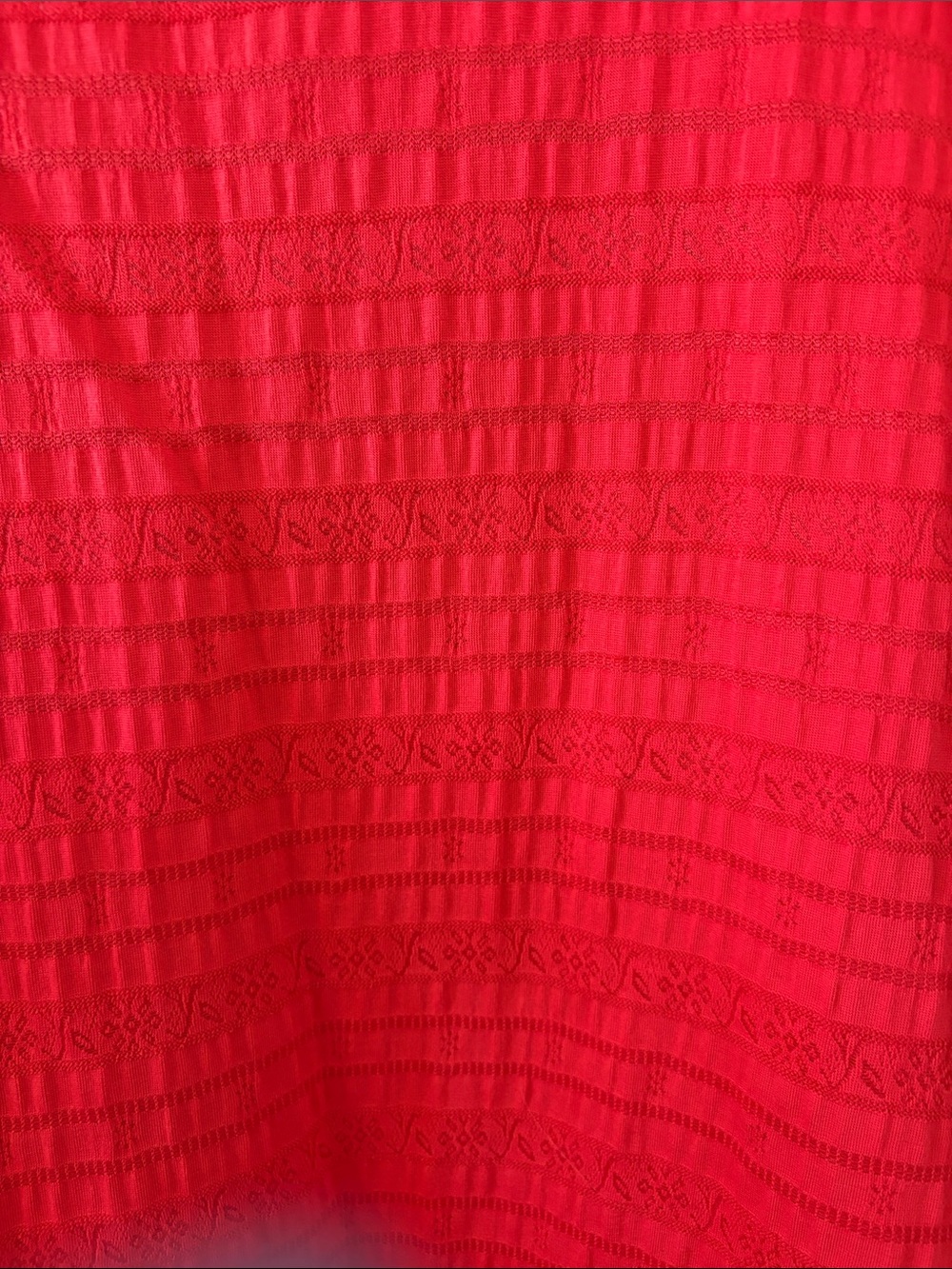 Ruby Rd. Coral Textured Ruffle Sleeve Tunic - Picture 4 of 5